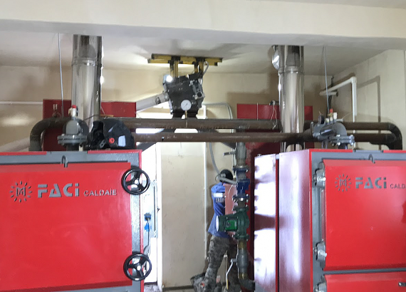 430 kW boiler house for heating production premises