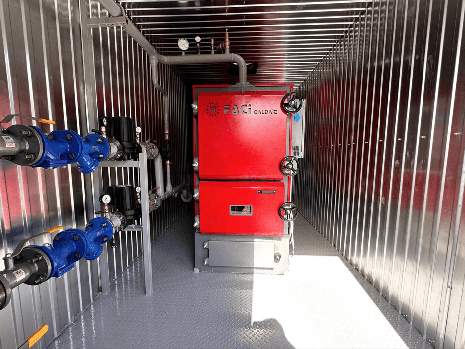 pellet block-modular boiler house