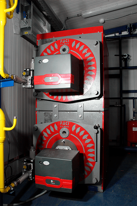 two gas boilers